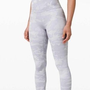 NWOT Lululemon High Waisted Aligns Incognito Camo Jaquard size 18